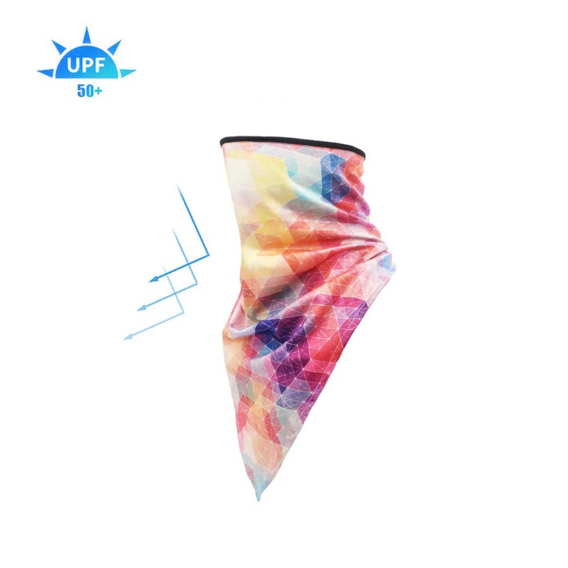TClian Women UPF 50+ Face Mask Sun Protection Fashion Colorful Neck Gaiter Scarf (FCM-01) - Image 3
